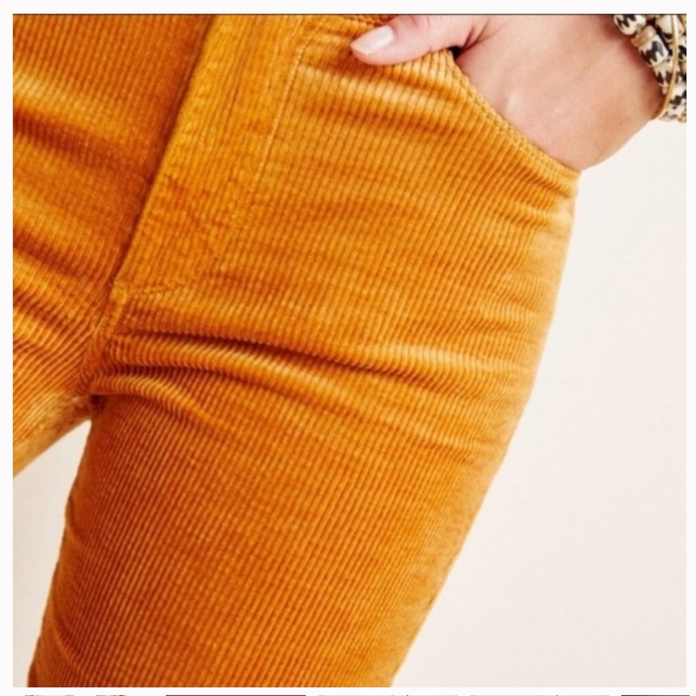 Paige Marigold Hoxton Ankle Corduroy Skinny Pants.
